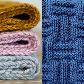 Snuggly Textured Blankets Free Knitting Patterns