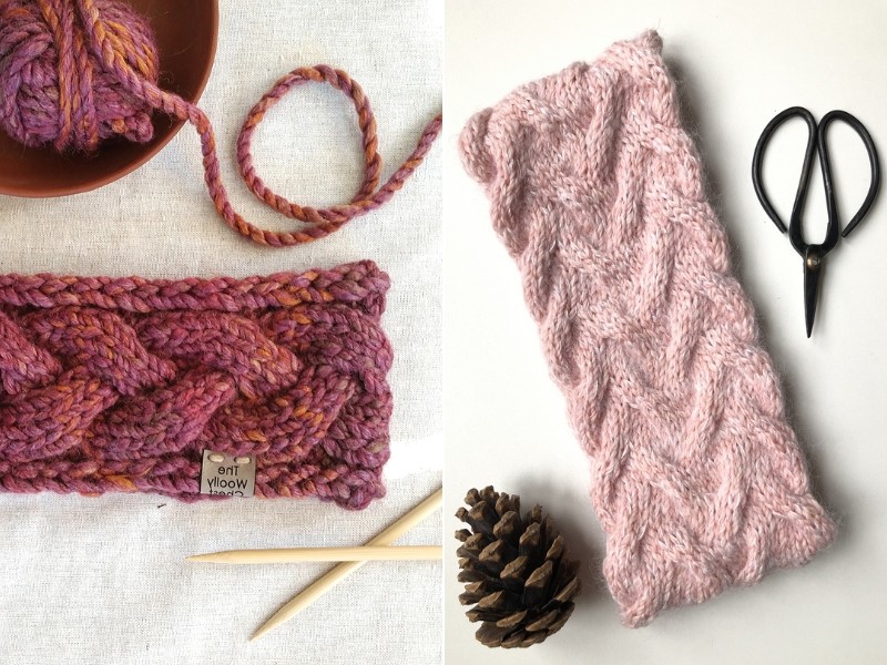 Cable Headbands - Free Knitting Patterns