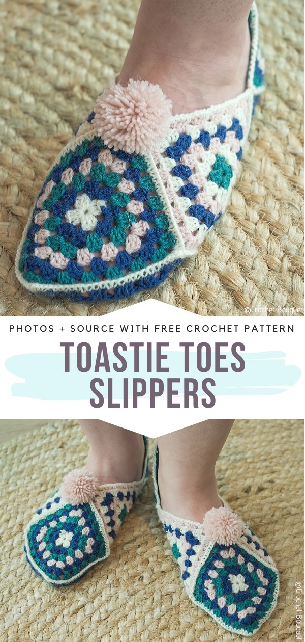 Toastie Toes Slippers Free Crochet Pattern