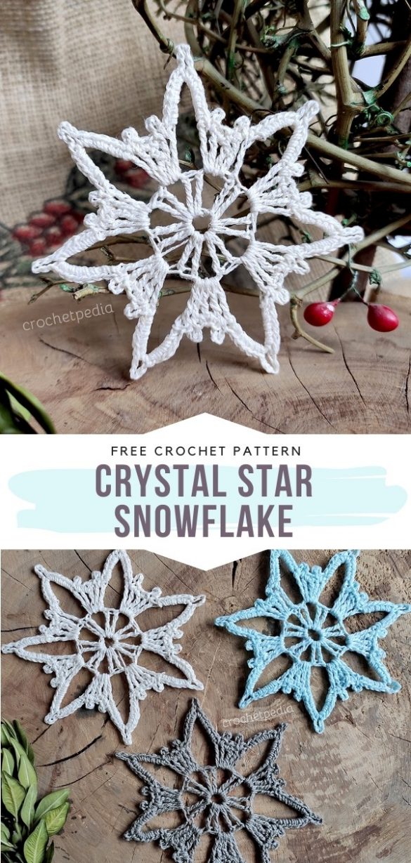 Magical Snowflake Ideas and Free Crochet Patterns