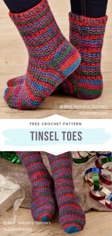 Soft Slipper Socks - Free Crochet Patterns