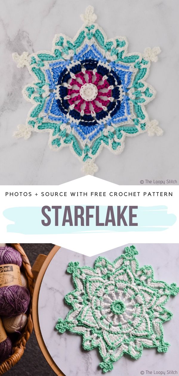 Free Crochet Pattern Starflake 