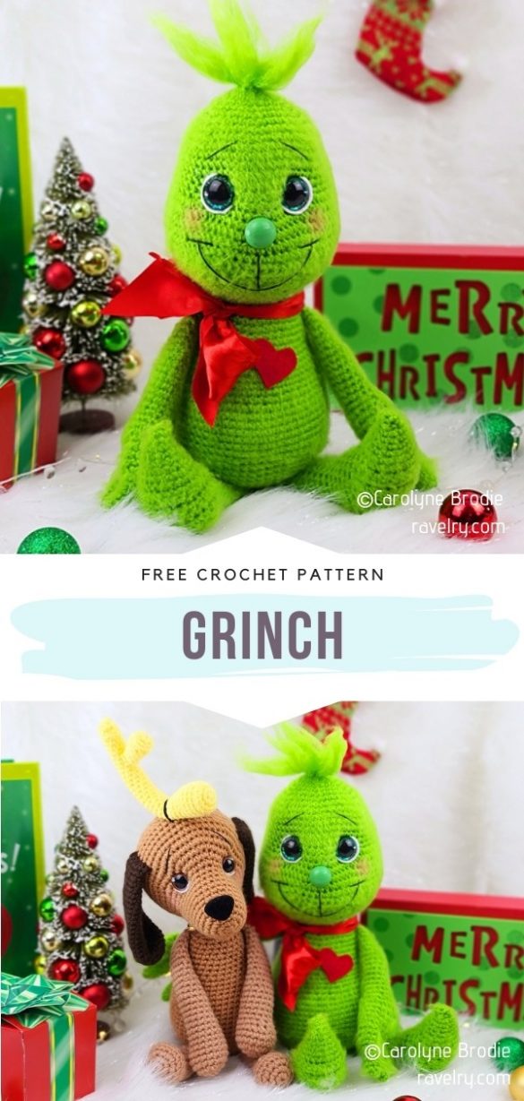 Funny Grinch Amigurumi - Ideas and Free Crochet Patterns