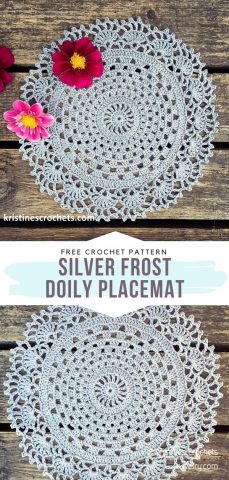 Sweet and Subtle Lace Placemats - Free Crochet Patterns