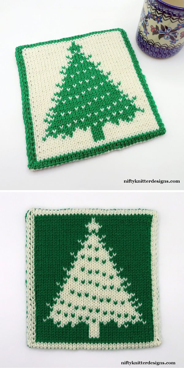 Dazzling December Potholders Free Knitting Patterns