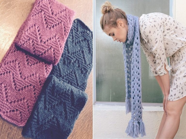 Girly Scarves Free Knitting Patterns