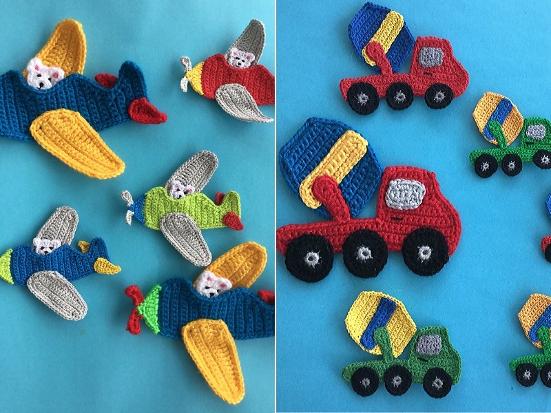 Happy Kids Appliques Free Crochet Patterns