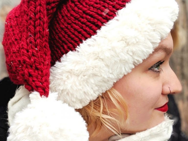 Happy Santa Hats Free Knitting Patterns