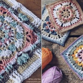 Inspiring Floral Squares Free Crochet Patterns