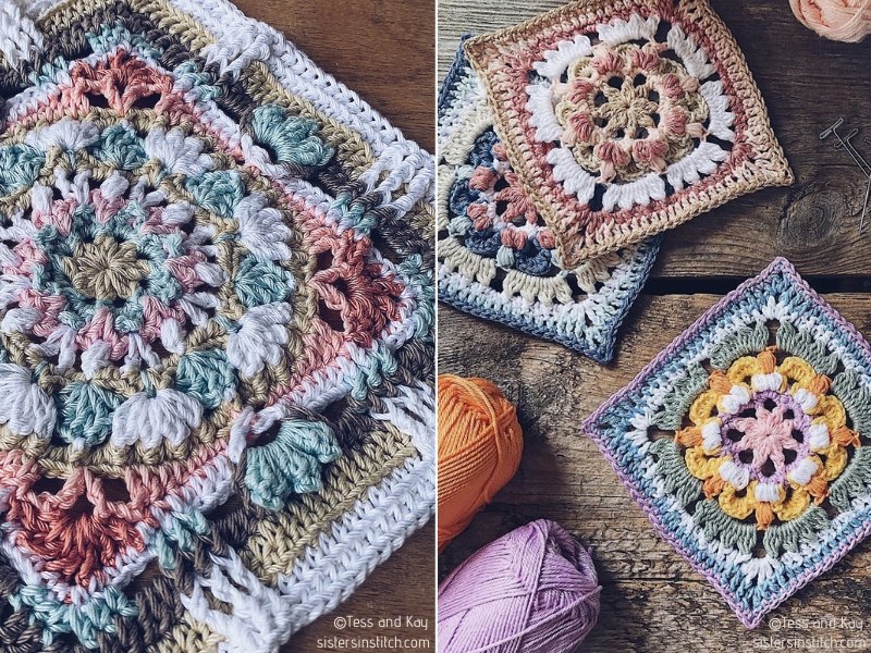 Inspiring Floral Squares Free Crochet Patterns