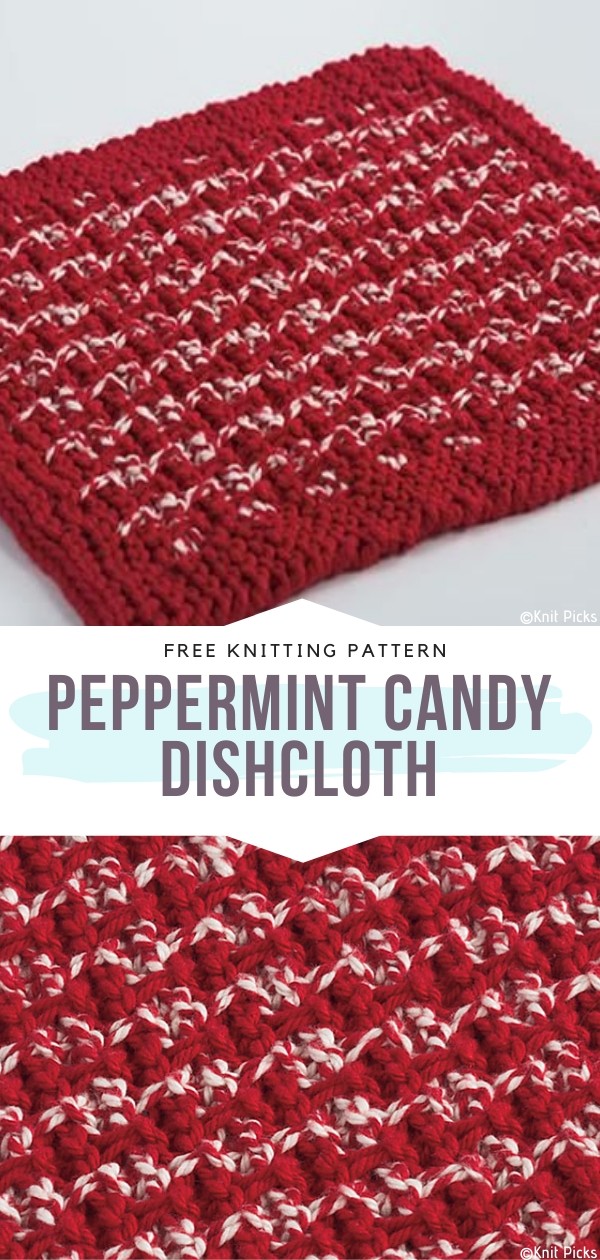 Peppermint Candy Dishcloth