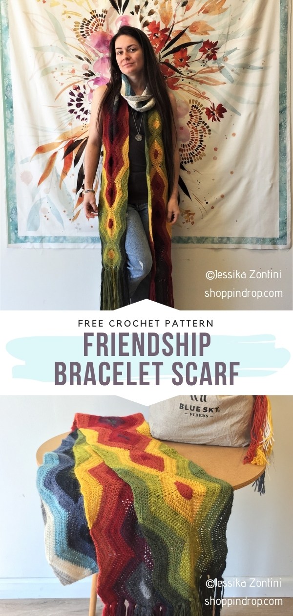 Colorful Crochet Scarf