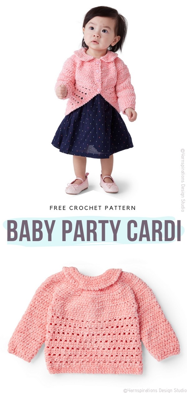 Baby Party Cardi Free Crochet Pattern