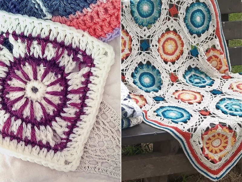 Hint of Orange Throws Free Crochet Patterns