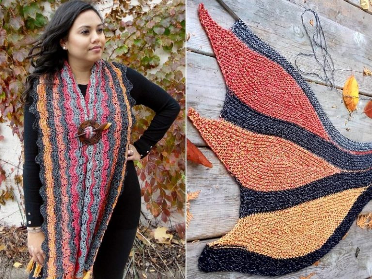 Picturesque Fall Shawls Free Knitting Patterns