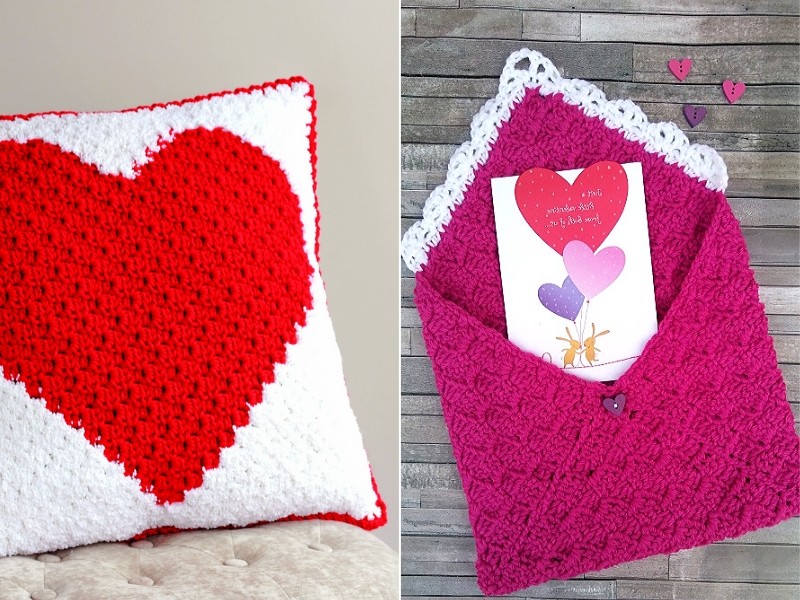 C2C Valentine`s Ideas Free Crochet Patterns