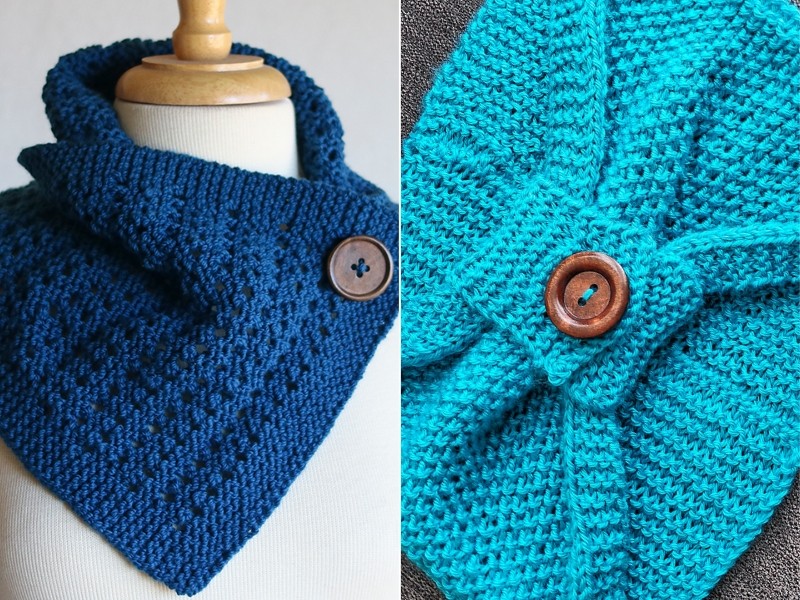 Simply Blue Cowls Free Knitting Patterns