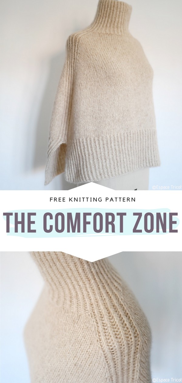 Knitted Turtleneck Wrap