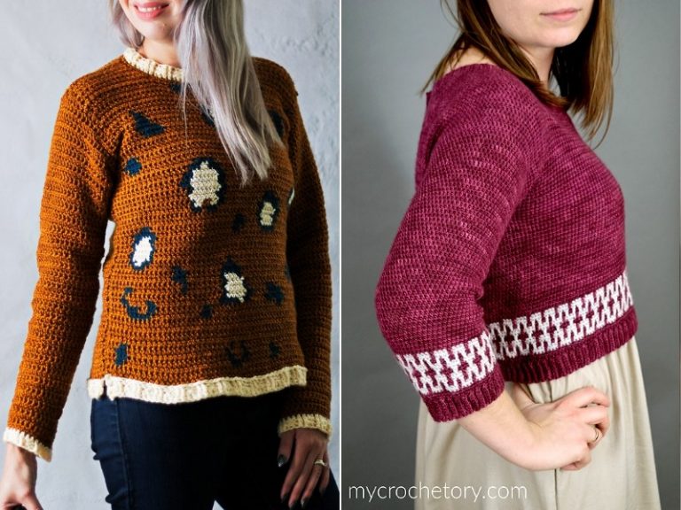 Trendy Pullovers Free Crochet Patterns