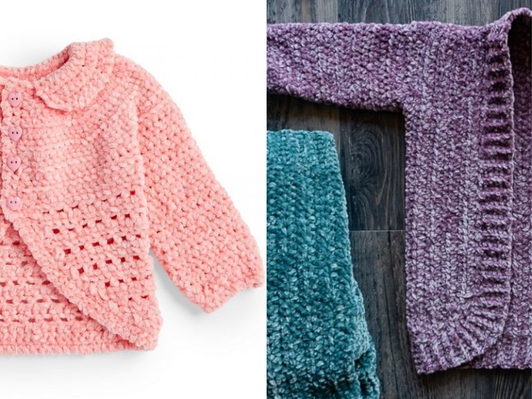 Velvet Baby Cardigans Free Crochet Patterns
