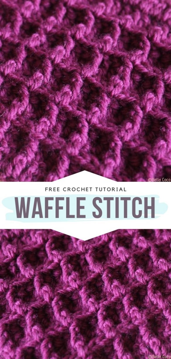 Waffle Stitch Free Tutorial