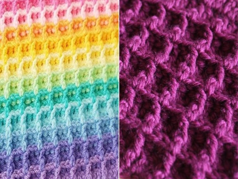 Waffle Stitch Free Tutorial