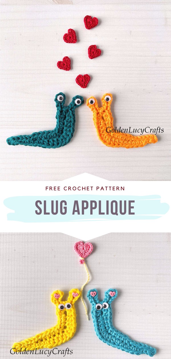 Crochet Slug Applique