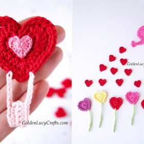 Cupid's Favorite Appliques Free Crochet Patterns