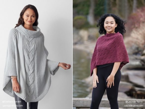 Spiced Up Simplicity Ponchos Free Knitting Patterns