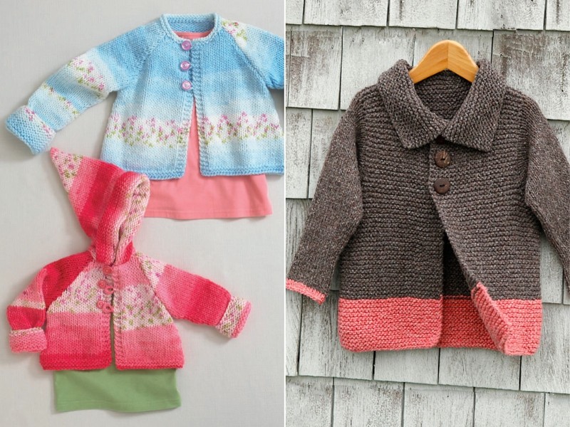 Chic Baby Coats Free Knitting Patterns