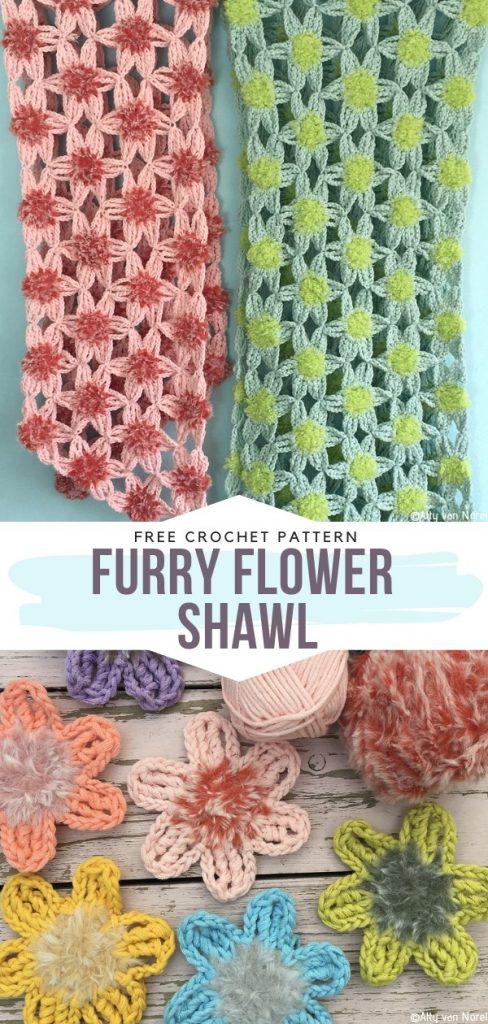 Spring Flowers Shawls - Free Crochet Patterns