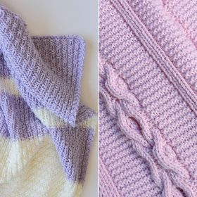 Girly Baby Blankets Free Knitting Patterns