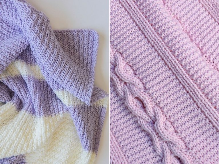 Girly Baby Blankets Free Knitting Patterns