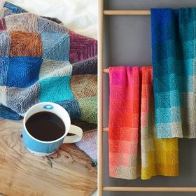 Mitered Squares Blankets Free Knitting Patterns