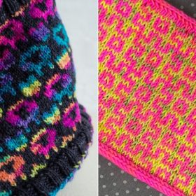 Neon Winter Accessories Free Knitting Patterns