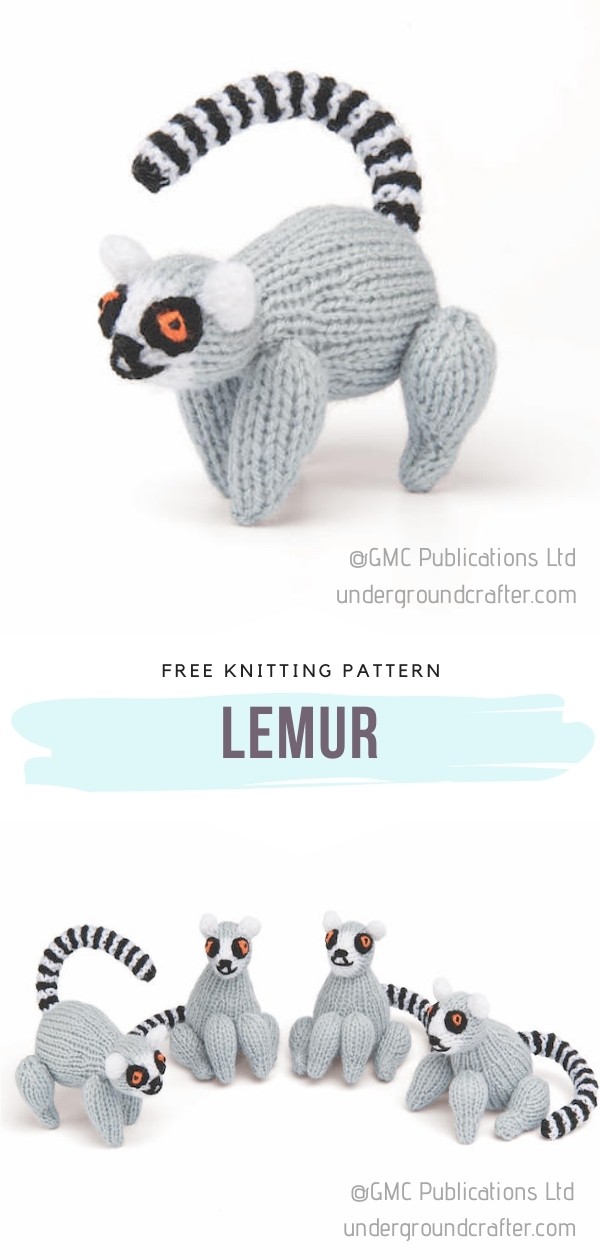 Knitted Lemur