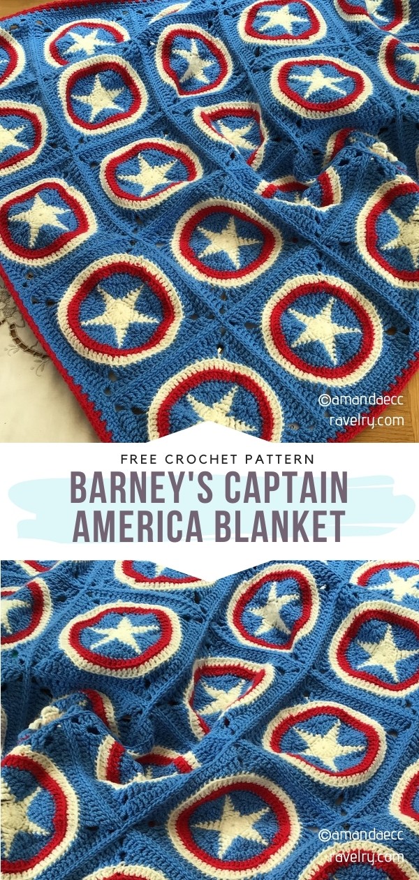  Captain America Blanket