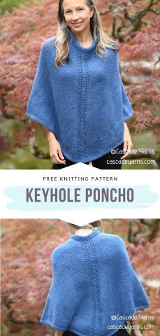 Chic Ponchos for All Year Round - Free Knitting Patterns