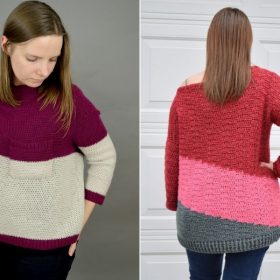 Color Block Sweaters Free Crochet Pattern