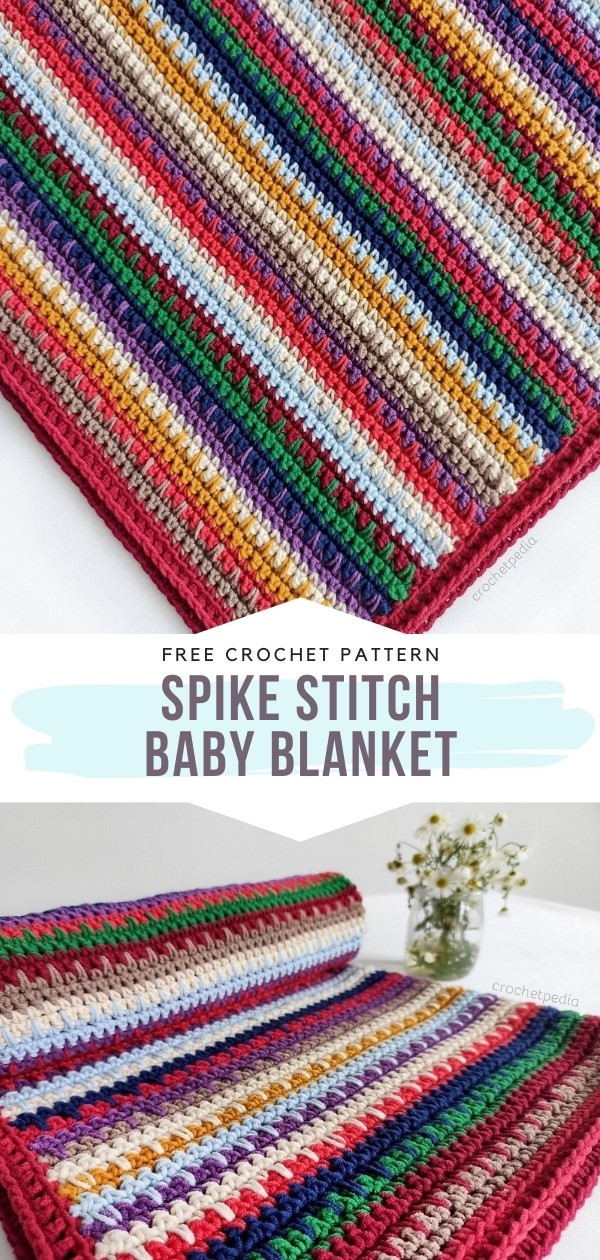 Spike Stitch Baby Blanket