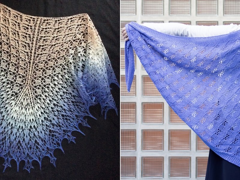 Blue Air Shawls Free Knitting Patterns