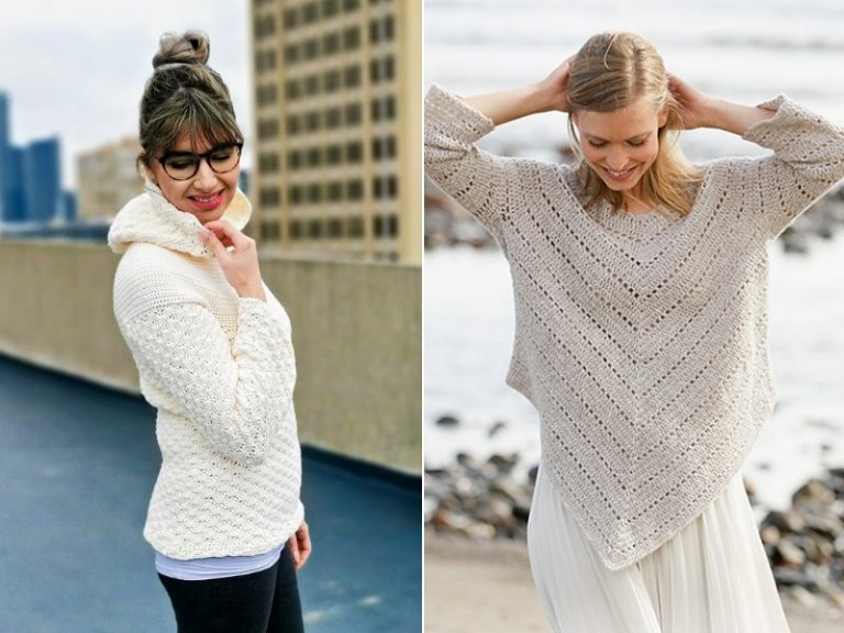 Creamy Beige Pullovers Free Crochet Patterns