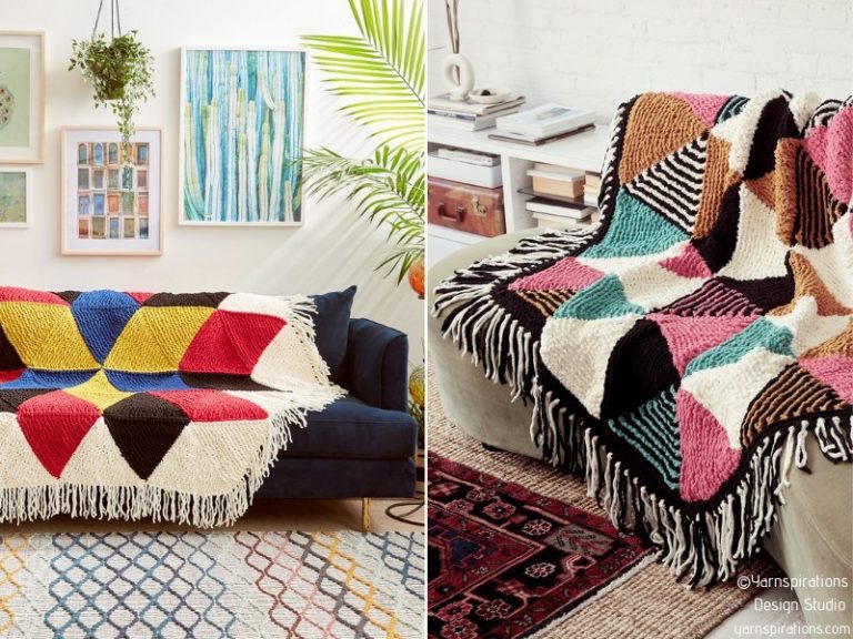 Hexagons Go Large Free Knitting Patterns