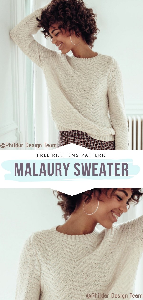 Malaury Sweater Free Knitting Pattern
