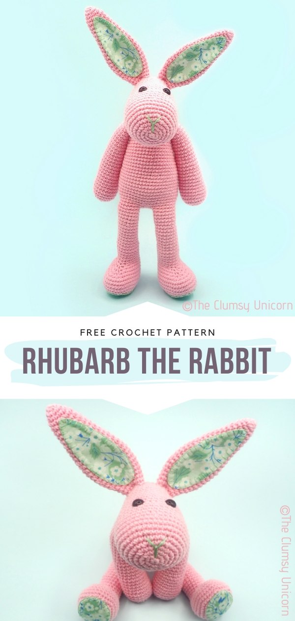 Rhubarb the Rabbit Free Crochet Pattern
