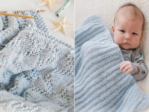 Beautifully Minimalist Baby Blankets - Free Knitting Patterns