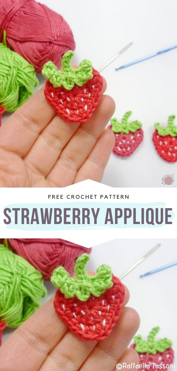 Fruit and Veggies Applique Free Crochet Patterns