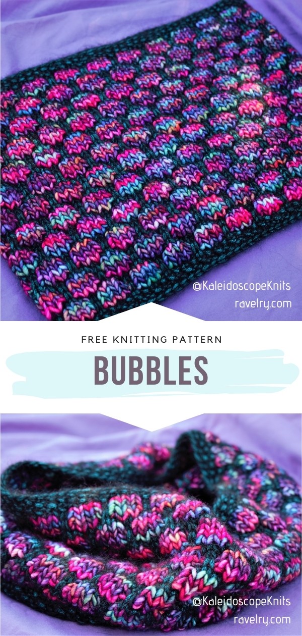The Coolest Multicolor Cowls - Free Knitting Patterns
