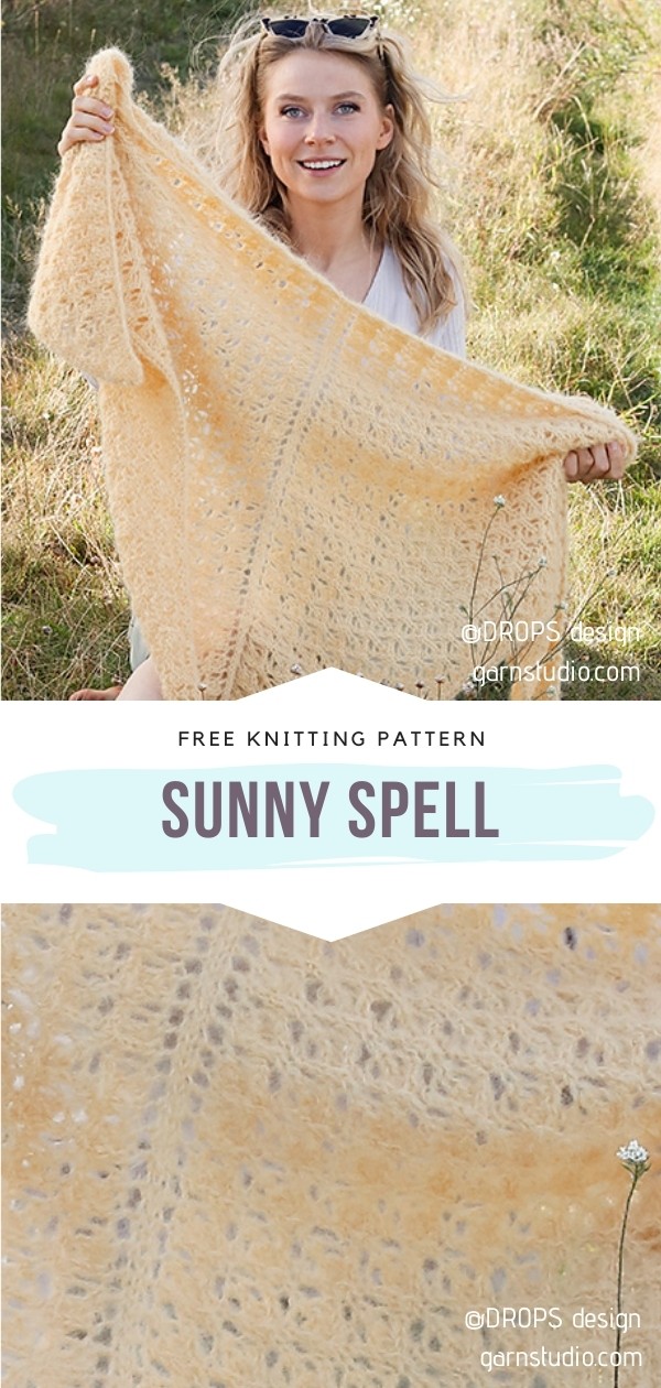 Sunny Lace Shawls - Ideas and Free Knitting Patterns