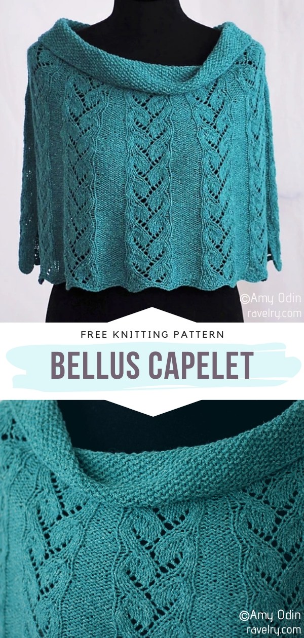 Turquoise Capelets Free Knitting Patterns